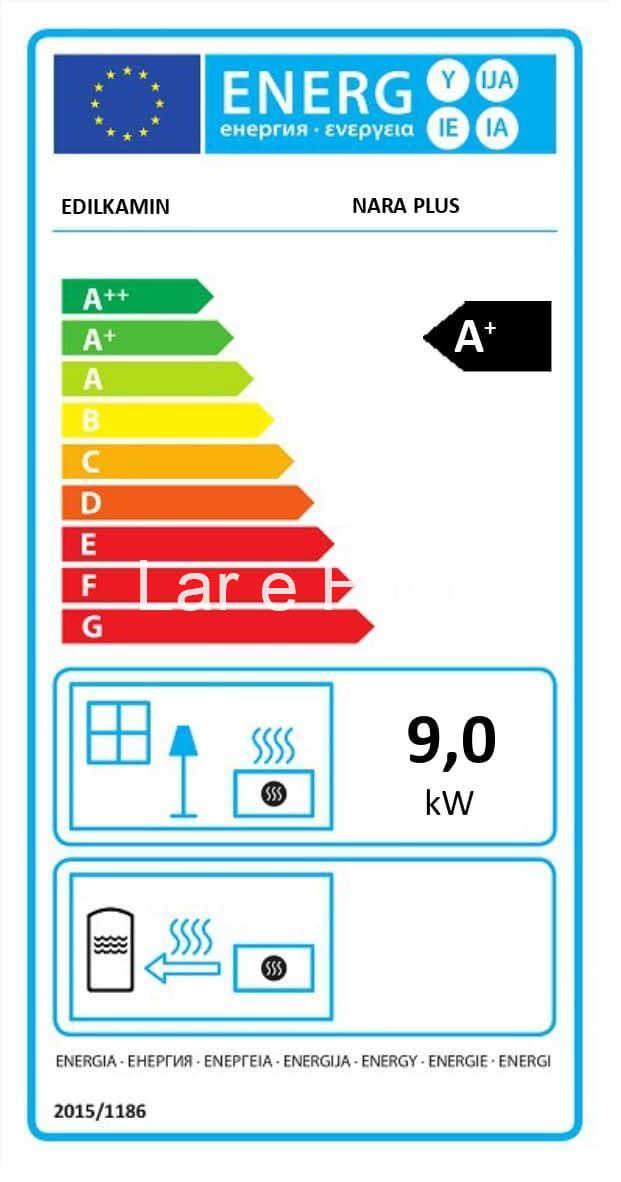 ESTUFA DE PELLET CANALIZABLE EDILKAMIN NARA PLUS - Imagen 2