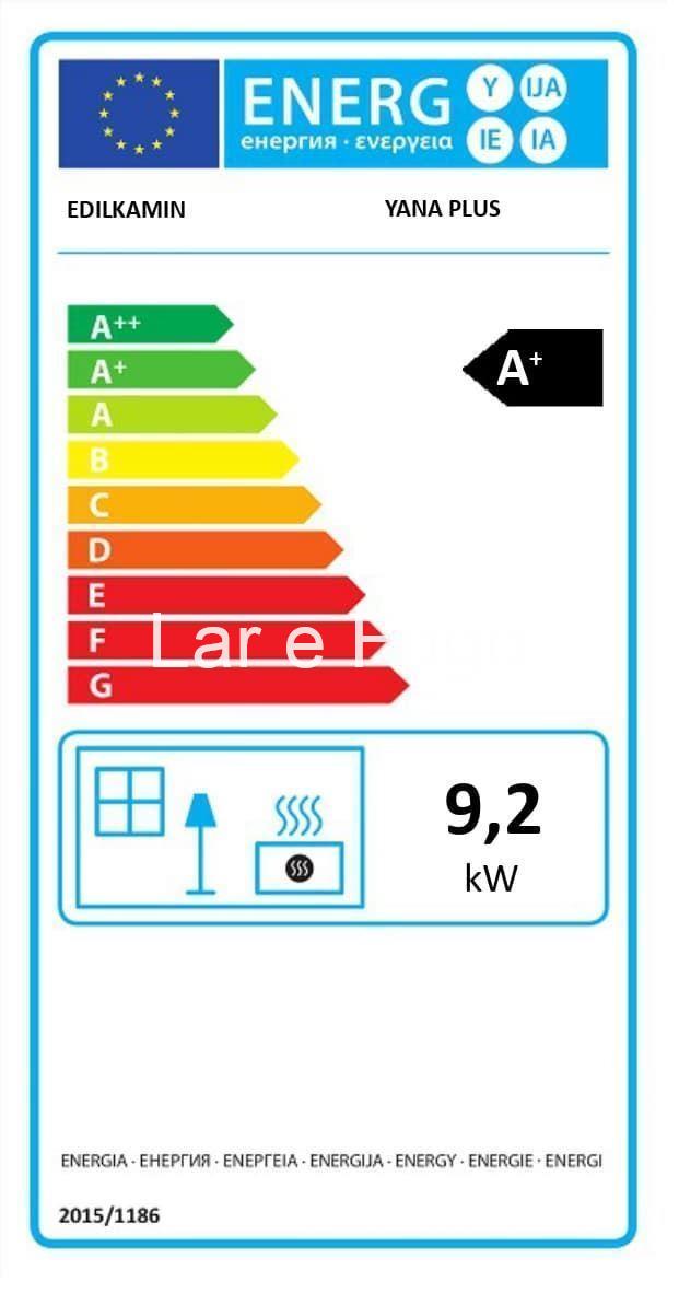 ESTUFA DE PELLET CANALIZABLE EDILKAMIN YANA PLUS - Imagen 2