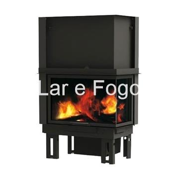 FUEGO CERRADO DE LEÑA CON CRISTAL LATERAL EK63 FIREK2 - Imagen 1