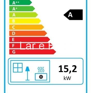 FUEGO CERRADO DE LEÑA CON CRISTAL LATERAL EK63 FIREK2 - Imagen 2