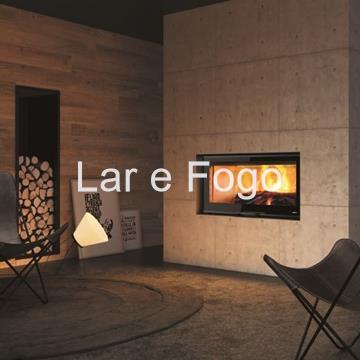 HOGAR DE LEÑA CON PUERTA GUILLOTINA CARBEL.L G-100 - Imagen 1