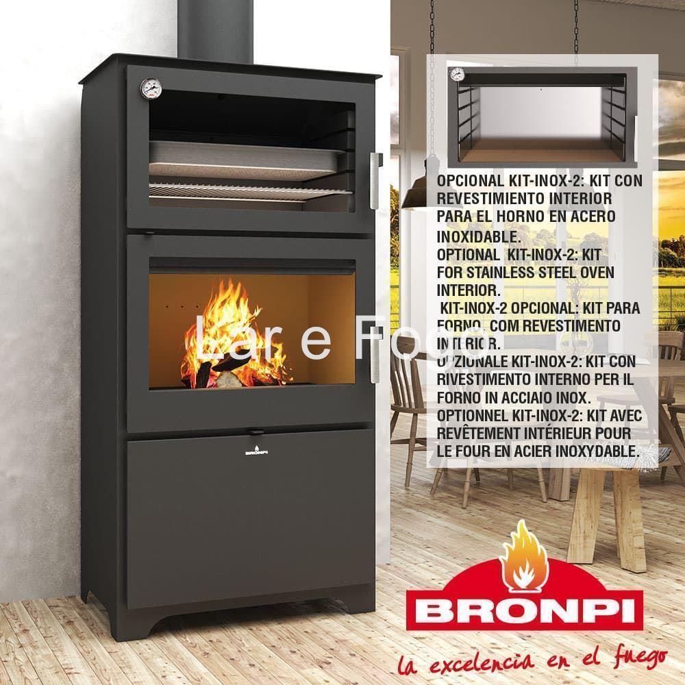 HORNO BRONPI CON LEÑERO MURANO L - Imagen 3