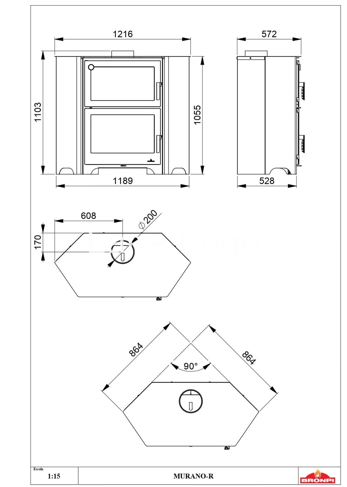 HORNO DE LEÑA RINCON BRONPI MURANO-R - Imagen 3