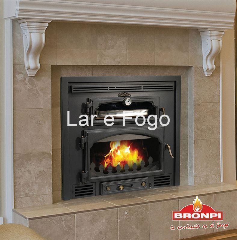 Insertable de Leña con Horno Bronpi Everest Visión