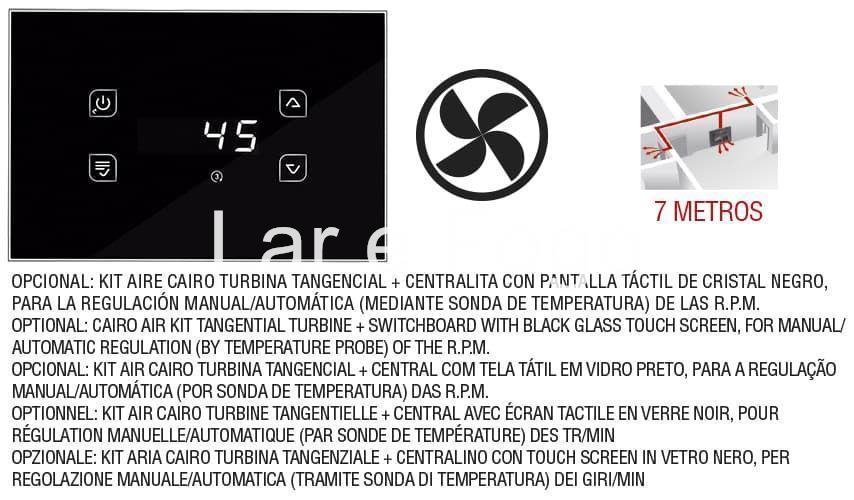 INSERTABLE DE LEÑA BRONPI DOBLE CARA CAIRO-110 D - Imagen 4