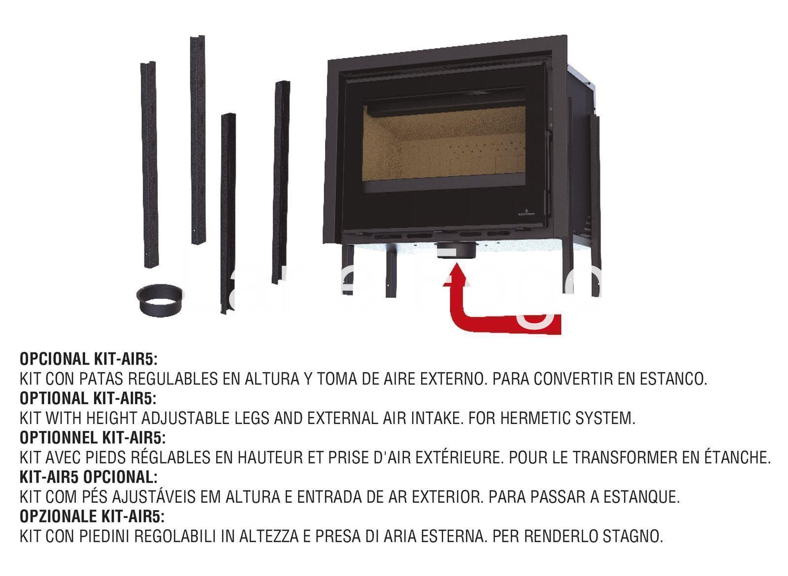 INSERTABLE DE LEÑA BRONPI CON CETRALITA CAIRO-80-C - Imagen 5
