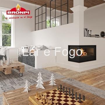 INSERTABLE DE LEÑA BRONPI DE ESQUINA PARIS 70-EI - Imagen 1