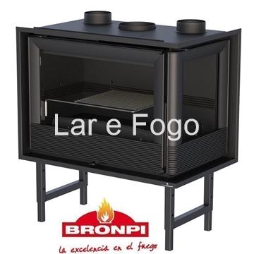 INSERTABLE DE LEÑA BRONPI DE ESQUINA PARIS 70-EI - Imagen 2