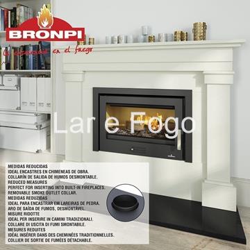 INSERTABLE DE LEÑA BRONPI SIN TURBINAS COLISEO - Imagen 2