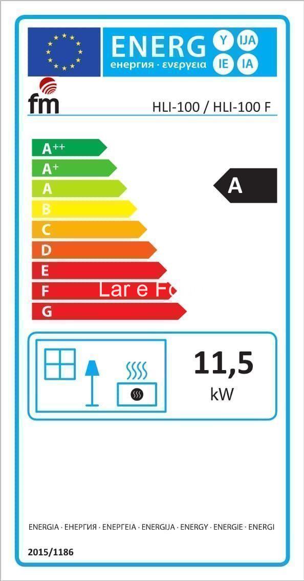 INSERTABLE DE LEÑA CON HORNO FM CALEFACCIÓN HLI-100 - Imagen 5