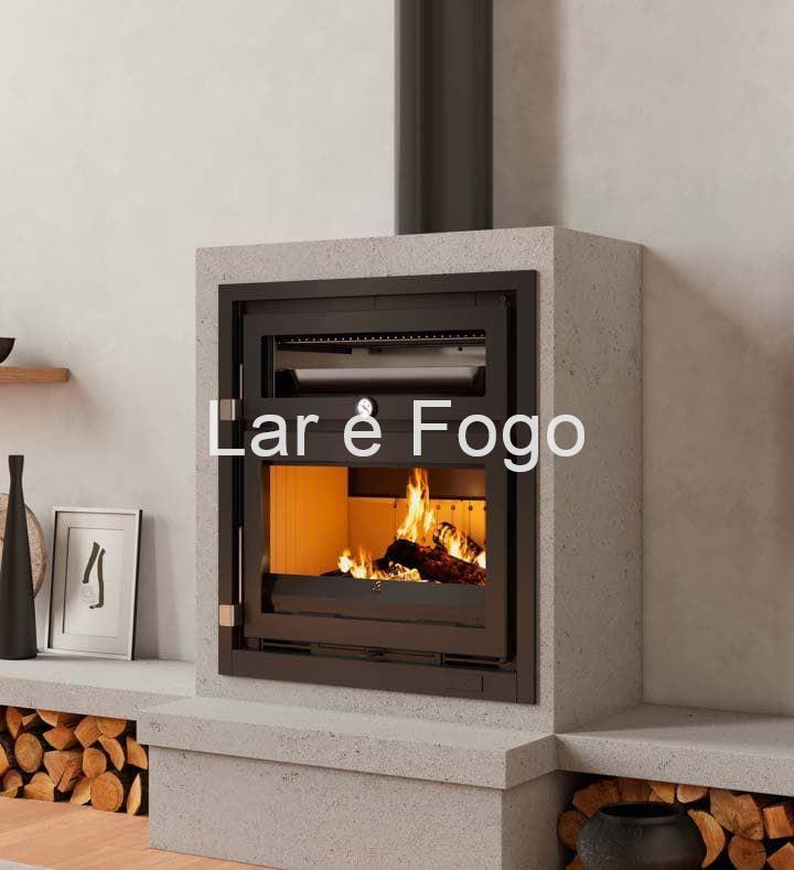INSERTABLE DE LEÑA CON HORNO Y TURBINA FM CALEFACCIÓN IT-170 H - Imagen 1