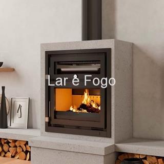 INSERTABLE DE LEÑA CON HORNO Y TURBINA FM CALEFACCIÓN IT-170 H - Imagen 1