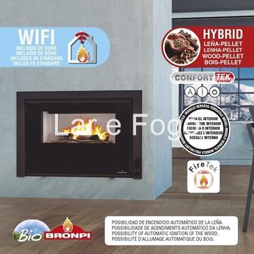 INSERTABLE DE LEÑA-PELLET BRONPI MODELO INSERT HYBRID - Imagen 1