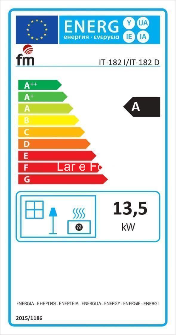 INSERTABLE DE LEÑA RINCÓN CON TURBINAS FM CALEFACCIÓN IT-182 D - Imagen 9