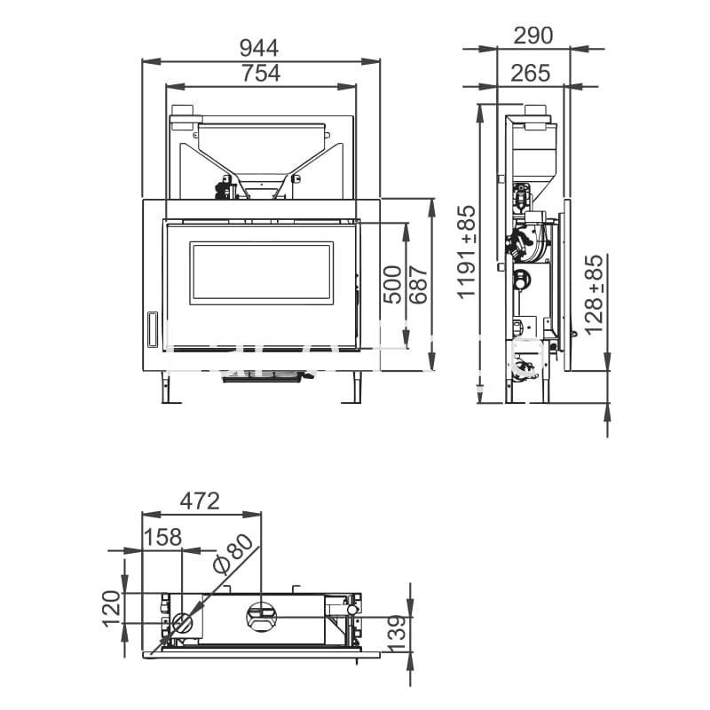 INSERTABLE DE PELLET BRONPI BRUNO SLIM - Imagen 4