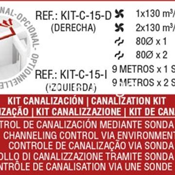 KIT DE CANALIZACIÓN BRONPI DERECHO ESTUFAS DE PELLET 15 KW - Imagen 1