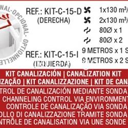 KIT DE CANALIZACIÓN BRONPI IZQUIERDO ESTUFAS DE PELLET 15 KW - Imagen 1
