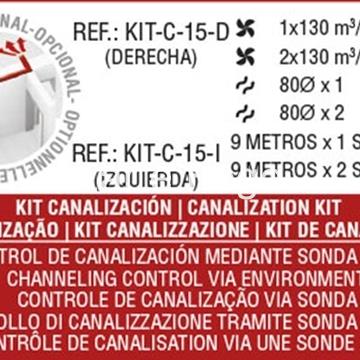 KIT DE CANALIZACIÓN BRONPI IZQUIERDO ESTUFAS DE PELLET 15 KW - Imagen 1