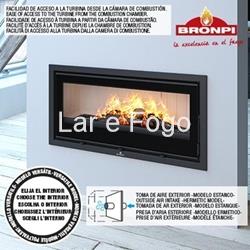 KIT FIRETEK PARA INSERTABLE CAIRO 90 DE LEÑA BRONPI - Imagen 1