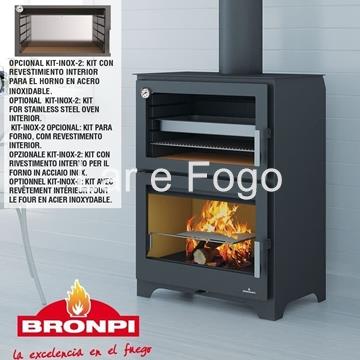 KIT REVESTIMIENTO INOX HORNO BRONPI - Imagen 1
