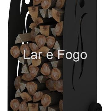 LEÑERO CON RUEDAS SILUETA BRONPI - Imagen 1