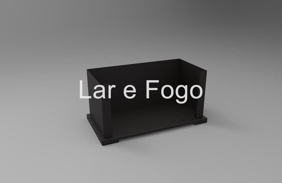 LEÑERO DE ACERO 492x760x508 mm FM CALEFACCIÓN - Imagen 1
