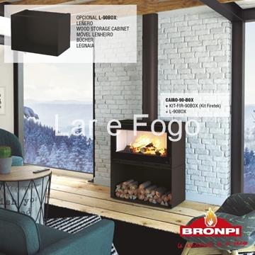 LEÑERO PARA ESTUFA DE LEÑA CAIRO-90BOX - Imagen 1