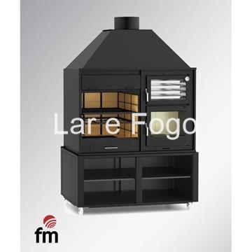 MUEBLE CON RUEDAS PARA BARBACOA FUSION 160 FM CALEFACCIÓN - Imagen 1