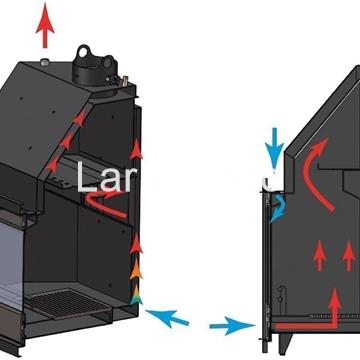 TERMOCHIMENEA DE LEÑA BRONPI TECNO HYDROBRONPI 80 - Imagen 2