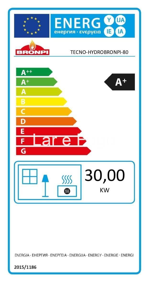 TERMOCHIMENEA DE LEÑA BRONPI TECNO HYDROBRONPI 80 - Imagen 6